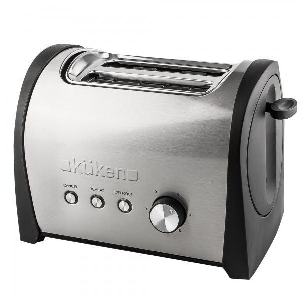 Tostadora inox 2pc. 800w. kuken