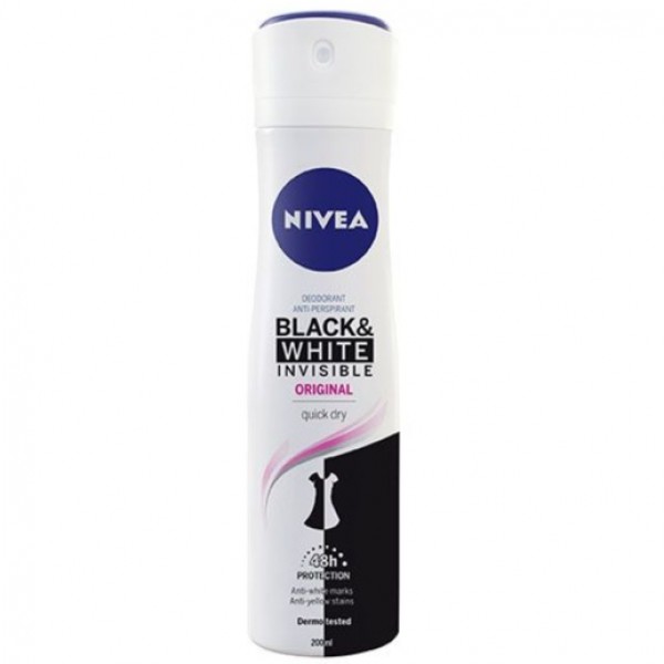 NIVEA Desodorante Spray   Invisible Black & White 200 ml