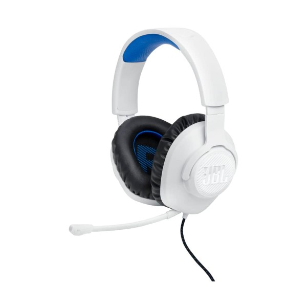 Jbl quantum 100p console white + blue / auriculares gaming overear con cable