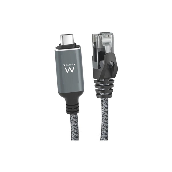 Ewent cable usb-c 3.1 a rj45 cat6 ftp, 1gbps, 1m